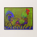 Recherche de poule coq puzzles Rouge
