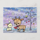 Recherche de joli lapin cartes postales Hiver