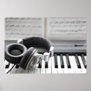 Recherche de clavier de piano posters Noir