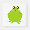 Recherche de grenouille mignonne magnets Vert