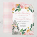 Zoek naar bunny birthday uitnodigingen Baby girl