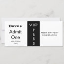 Recherche de vip pass invitations Fête d'anniversaire