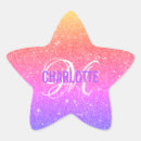 Recherche de initial étoiles autocollants Pour elle