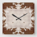 Recherche de peau de vache horloges Brun