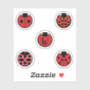 Recherche de motif pois autocollants Coccinelle