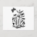 Recherche de papillon abstrait cartes postales Vintage