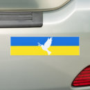 Recherche de colombe paix voiture autocollants Drapeau de l'ukraine
