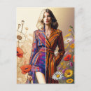 Recherche de femmes à la mode cartes postales Dame