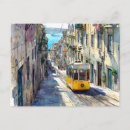 Recherche de tramway cartes postales Voie de tramway jaune