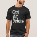 Recherche de suppression de ctrl alt tshirts Contrôle