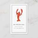 Zoek naar zeevruchten visitekaartjes Chef