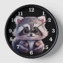 Recherche de animaux mignons horloges Raton laveur