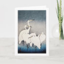 Recherche de oiseaux de neige vœux cartes Héron