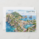 Recherche de capri italie invitations Aquarelle