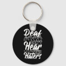 Zoek naar doofheid sleutelhangers Hart