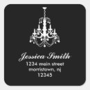 Recherche de monogramme vintage autocollants Nom