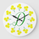 Recherche de fleur jaune horloges Décoration
