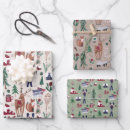 Recherche de motif nordique papier cadeau Forêt