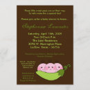 Recherche de pois dans une cosse invitations Triplet
