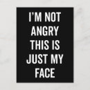 Recherche de colère cartes postales Visage