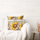 Recherche de motif tournesol coussins Jaune