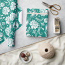 Recherche de motif bleu turquoise papier cadeau Floral