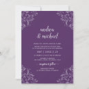 Recherche de plum purple invitations Calligraphie