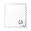 Recherche de westie blocsnotes West highland white terrier