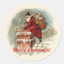 Recherche de chimney autocollants Vintage santa claus