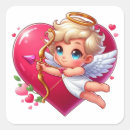 Recherche de coeur cupidon autocollants Saint valentin