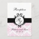 Recherche de initiales verticales 11x16 invitations Vintage
