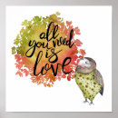 Recherche de hibou moderne posters Aquarelle