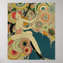 Zoek naar bloemen art deco posters Retro