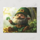 Recherche de trefle cartes postales Lutin