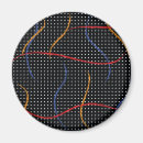 Recherche de point noir et blanc magnets Motif
