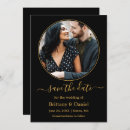 Zoek naar black gold save the dates Minimalistisch
