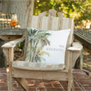 Recherche de plage de palmiers coussins Aquarelle