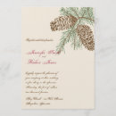 Recherche de pine cone mariage invitations Pays