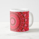 Recherche de motif mandala tasses Rouge