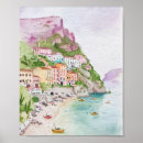 Recherche de amalfi posters Aquarelle