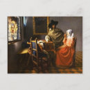 Recherche de verres de vin cartes postales Johannes vermeer