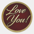 Recherche de love you autocollants Rouge