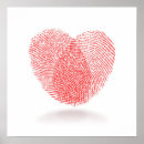 Recherche de empreinte digitale posters Illustration