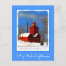 Recherche de phare rouge cartes postales Michigan