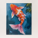 Zoek naar koi puzzels Schilderij