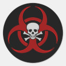 Recherche de symbole de biohazard autocollants Noir
