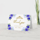 Recherche de bleu royal vœux cartes Floral