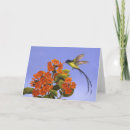 Recherche de colibri bleu vœux cartes Fleur