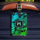 Recherche de feuille tropicale bagages étiquettes Pour tous