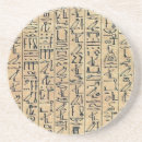 Recherche de hiéroglyphe dessous de verres Égypte